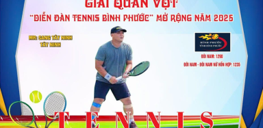 Lịch thi đấu tennis Bình Phước nội dung đôi nam nữ 1235