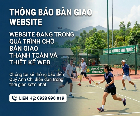 WEBSITE ĐANG CHỜ BÀN GIAO