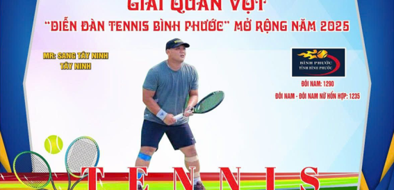 Lịch thi đấu tennis Bình Phước nội dung đôi nam nữ 1235